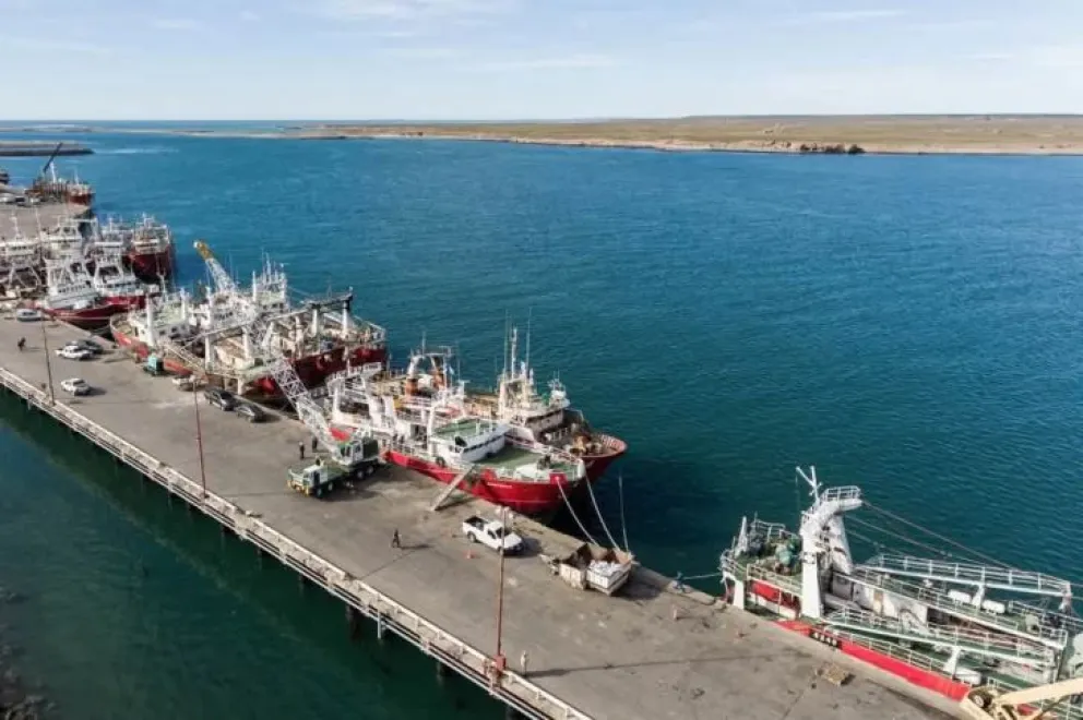 Puerto Deseado, una de las principales terminales marítimas de Argentina.