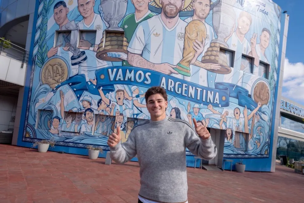 "La Araña" fue uno de los primeros jugadores de la Selección argentina en llegar.