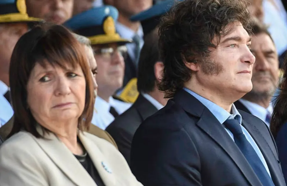 El presidente Javier Milei celebró la condena a cuatro periodistas en Formosa y Bullrich se diferenció / Foto: NA