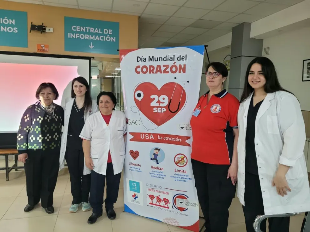 De izq. a der.: Lic. Lidia Lucero, Dra. Celia Lucero, Dra. Wieser Edelweiss, Viviana Reale y Dra. Galarza Lilen.