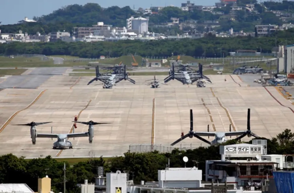 Base militar de Estados Unidos en Okinawa, al sur de Japón.