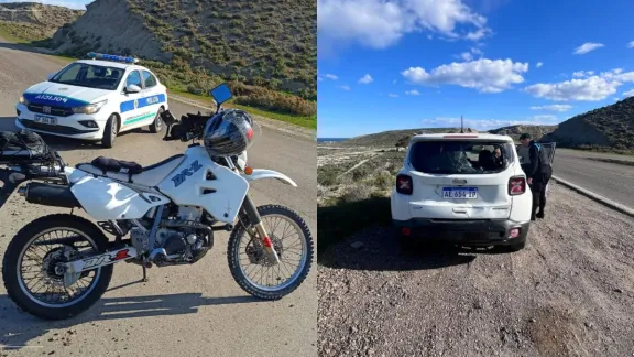 Un motociclista de 70 años resultó herido tras un choque en la bajada de Los Palitos