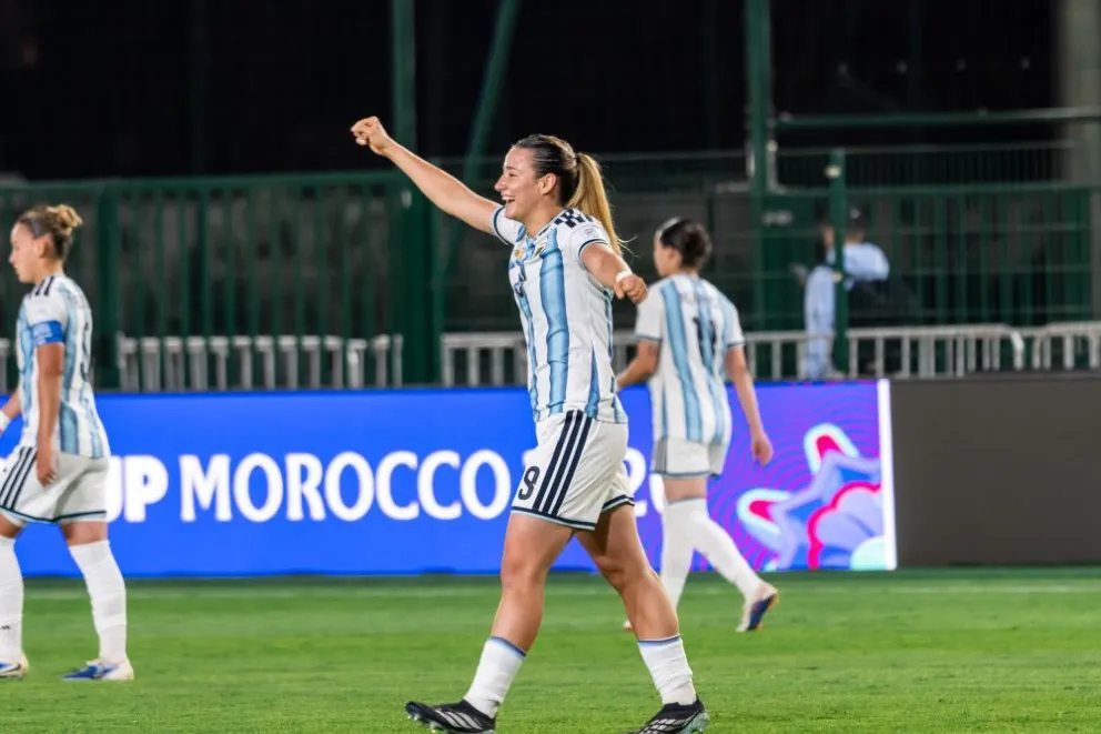Mercedes Diz, la enorme goleadora de Argentina.