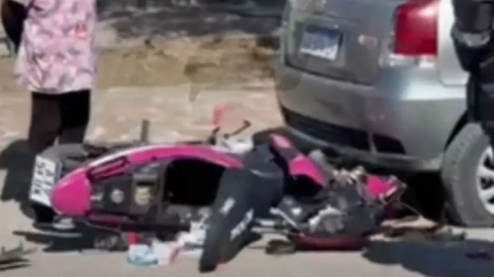 Un accidente de tránsito movilizó a los servicios de emergencia de Trelew durante la mañana / Foto: Vivo Trelew